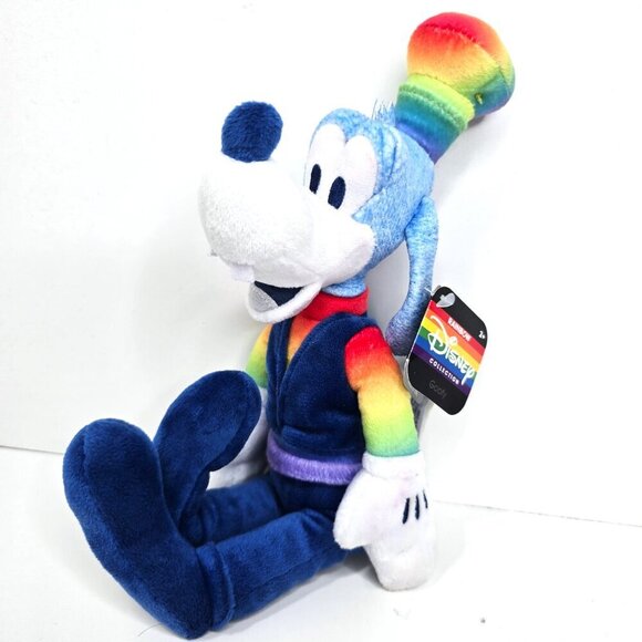 NWT Pluto Pride Blue Rainbow Sitting Plush 9" - Picture 1 of 7
